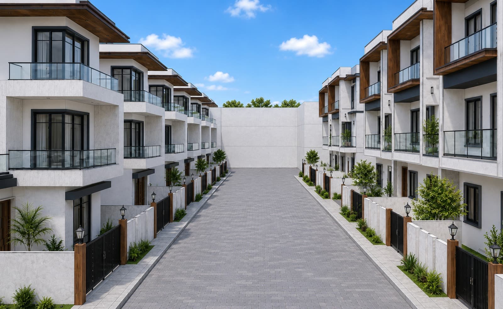 Landscaped promenade